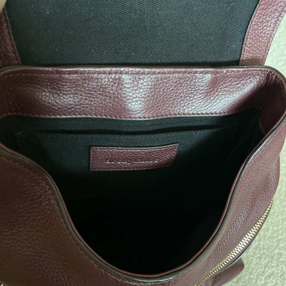 See By Chloe beautiful burgundy wine color Backpack with Gold Hardware - Picture 4 of 11